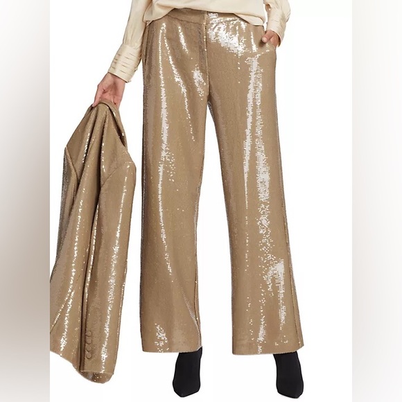 Elie Tahari Eclipse Navy Sequin Pant - Picture 15 of 16